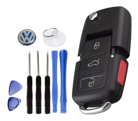 Carcasa Con Llave Vw Jetta Golf Bora Beetle Tipo Navaja Meses Sin