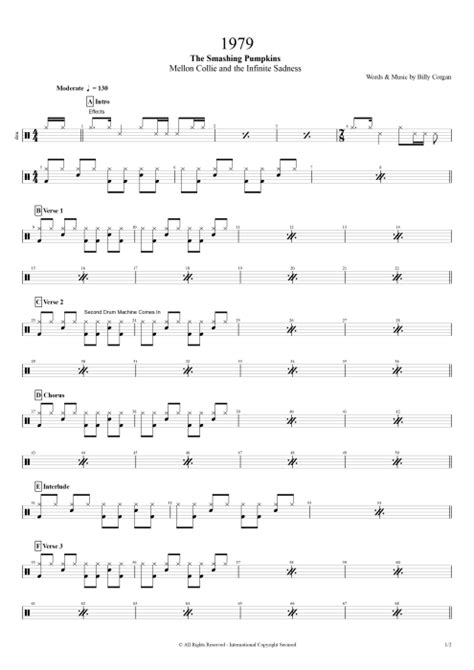 Tab By The Smashing Pumpkins Guitar Pro Full Score Mysongbook