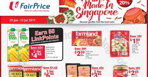 Ntuc Fairprice Made In Singapore Promotion 29 June 12 July 2017 ~ Supermarket Promotions