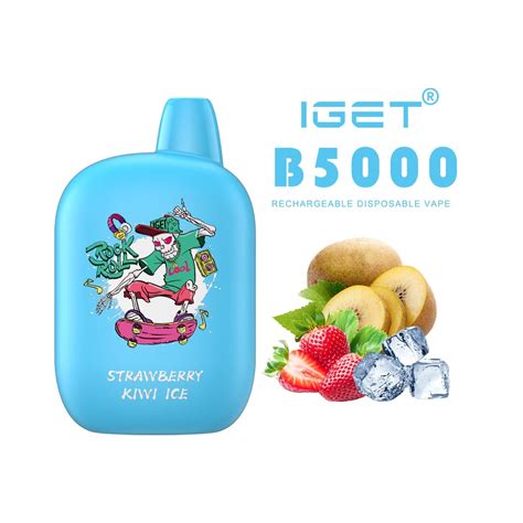 IGET B5000 VAPE 5000 PUFF STRAWBERRY KIWI ICE The Vape Bar