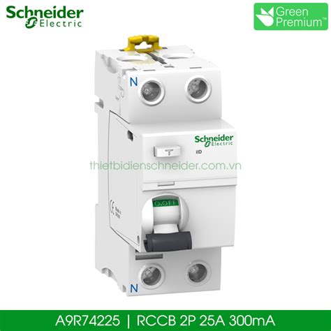 Aptomat chống giật A9R74225 2P 25A 300mA RCCB Schneider