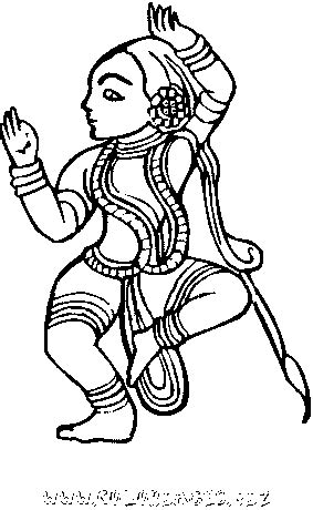 coloriage Danseuse gratuit 8766 MÃtiers