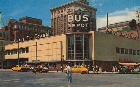 Greyhound Bus Station Omaha Nebraska 1955 North Platte Greyhound