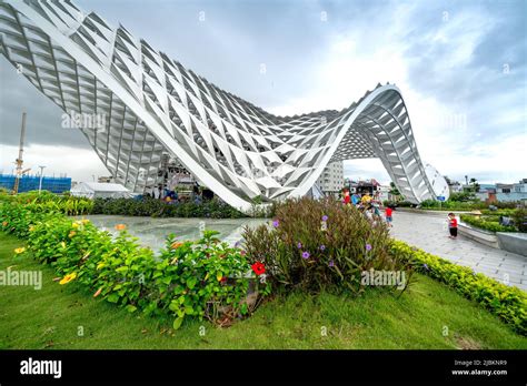 Da Nang City Vietnam April 30 2022 APEC Da Nang Sculpture Park Is