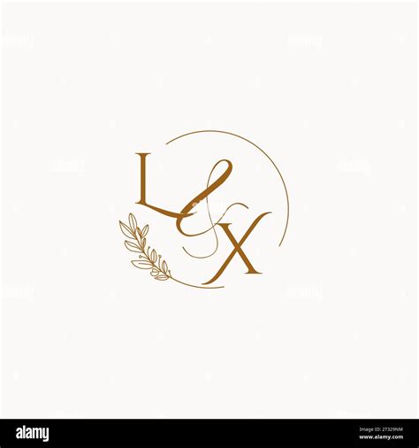 LX Initial Wedding Monogram Logo Design Ideas Stock Vector Image Art