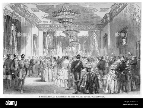 BUCHANAN: RECEPTION, 1858. /nA presidential reception at the White ...