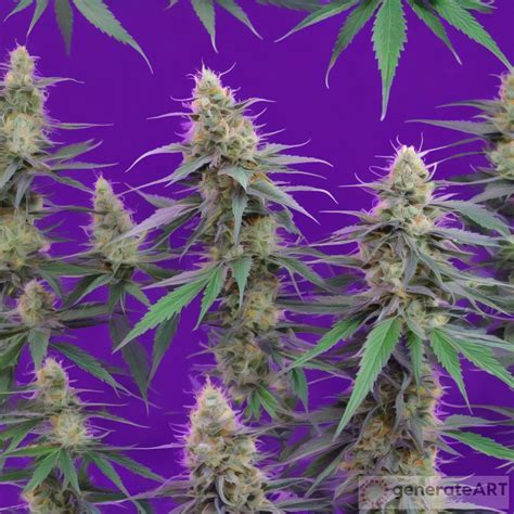 Summer Dream Purple Cannabis Generateart