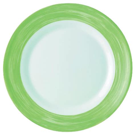 ASSIETTE CREUSE ROND VERT VERRE Ø 22 5 CM BRUSH ARCOROC Comparer les