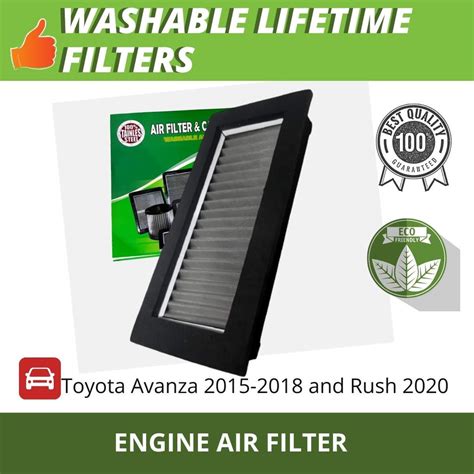 Air Filter For Toyota Avanza And Rush Washable Type