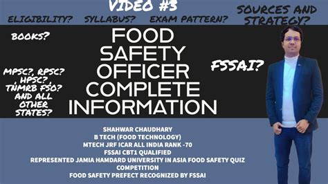 Food Safety Officer Complete Information Eligibility Fssai Rajasthan