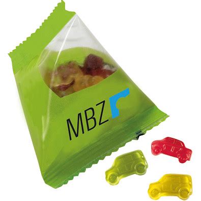 Trolli Fruchtgummi Tetraeder Auto Mischung Inkl Druck Transparente