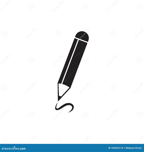 Icono De Escritura Icono Vector De Icono En Diseño Plano Ilustración