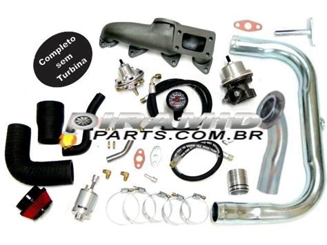 Kit Turbo GM Astra Kadett MPFI Sem Turbina Piramid Parts Racing