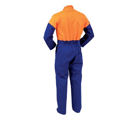 Bison Day Only 100 Cotton Overall Vislon Zip All Guard Safety