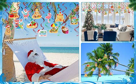 Amazon Tropical Christmas Party Hanging Swirl Decorations Beach