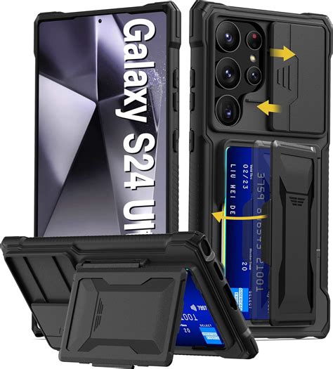 XIIICASE For Samsung Galaxy S24 Ultra Case With Wallet Card Holder 3