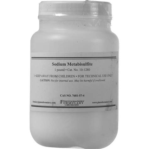 Photographers Formulary Sodium Metabisulfite 1 Lb 10 1280 1LB