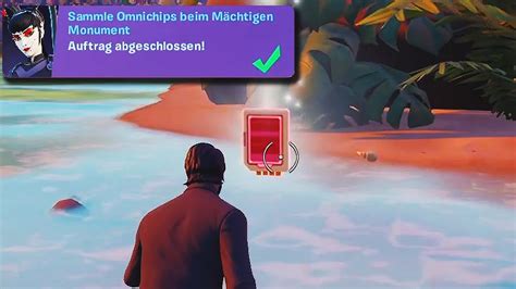 Sammle Omnichips Beim Mächtigen Monument Alle 3 Orte Fortnite Omniklinge Aufträge Youtube