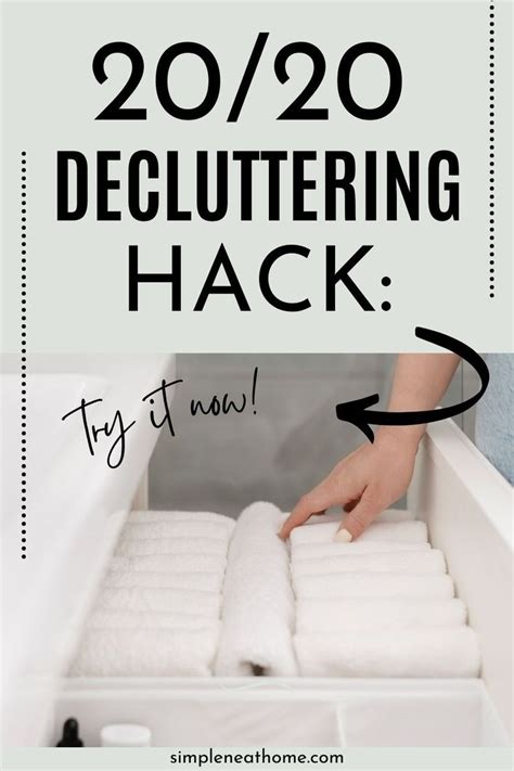 Try This Decluttering Hack The Rule In Declutter Your