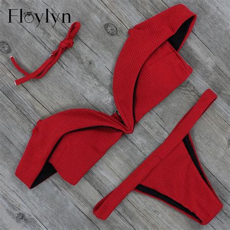 Floylyn Brand Sexy Swimwear Women Bikini Set Bathing Suit Push Up