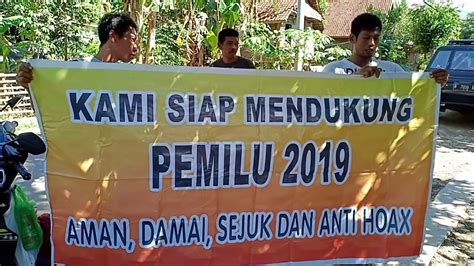 Deklarasi Pemilu Damai Tahun 2019 Yang Aman Anti Hoax Dan Ujaran