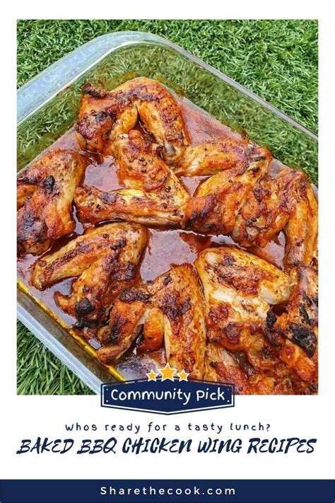 Baked Bbq Chicken Wing Recipe Sharethecook