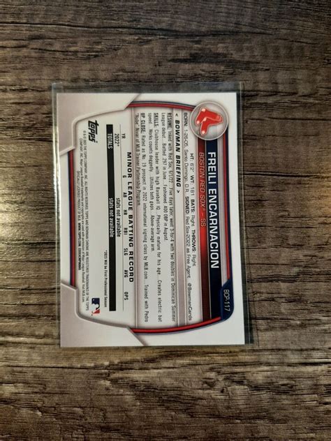 Freili Encarnacion Bowman Chrome St Prospect Red Sox Ebay