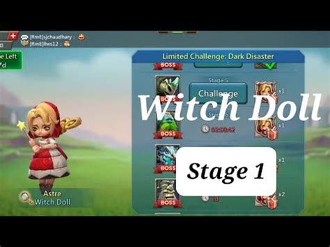 Lords Mobile Witch Doll Stage Limited Challenge Dark Disaster