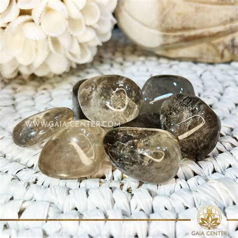 Smoky Quartz Tumbled Stones Gaia Center Crystal Shop Cyprus