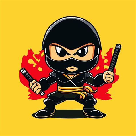 Premium Vector Stealthy Ninja Boy Avatar