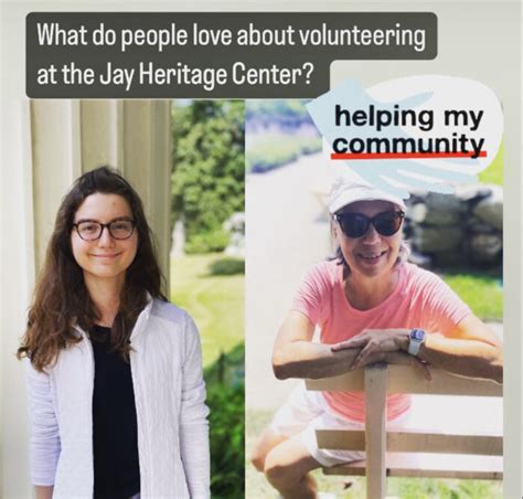 Volunteers Spotlight Sarah Rivas And Karen Matrunich Jay Heritage