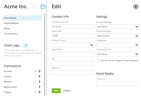 client setup  depth guide workamajig