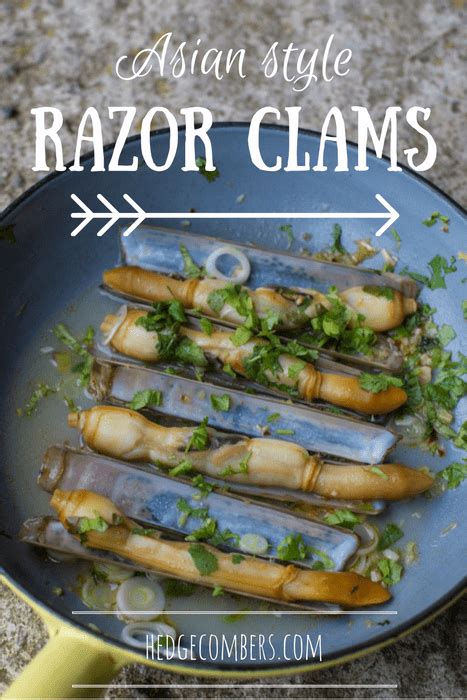 Asian style razor clam recipes | Seafood recipe - The Hedgecombers