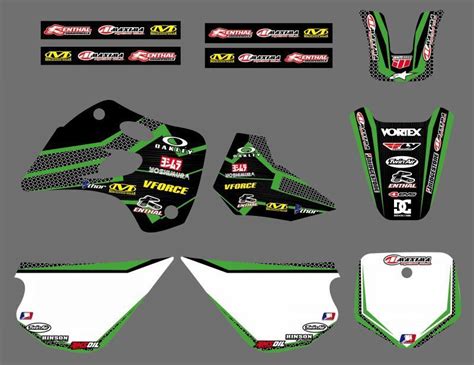 New Style Net 0447 TEAM GRAPHICS BACKGROUNDS DECALS STICKERS Kits Fit