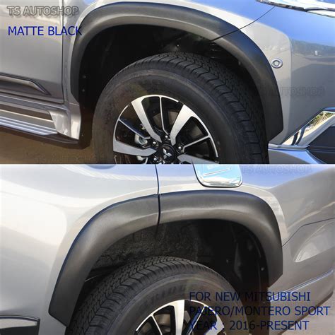 For Mitsubishi Pajero Sport Suv Dr Matte Blk Fender Flares