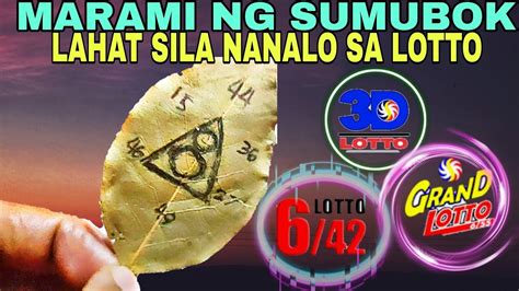 Marami Ng Sumubok Lahat Sila Nanalo Sa Lotto Subukan Mo Na Rin