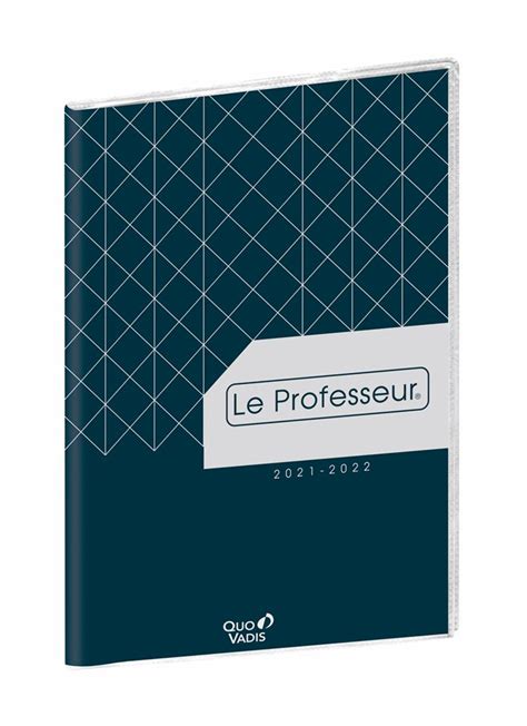 Agenda Scolaire Quo Vadis 2023 2024 Professeur Graphique Bleu Agenda