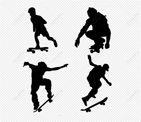 Skateboard Club Interest Silhouette Silhouette Club Skateboards Png