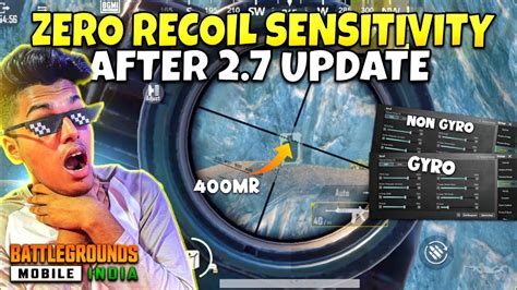 BGMI 2 7 GOD LEVEL Zero Recoil At Any Sensitivity Zero Recoil