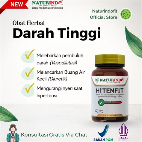 Jual HITENFIT Obat Herbal Untuk Menurunkan Tekanan Darah Tinggi