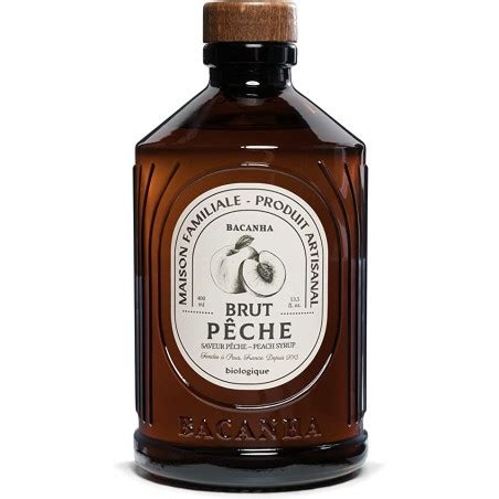 SIROP SAVEUR PÊCHE BRUT BIOLOGIQUE 400ML