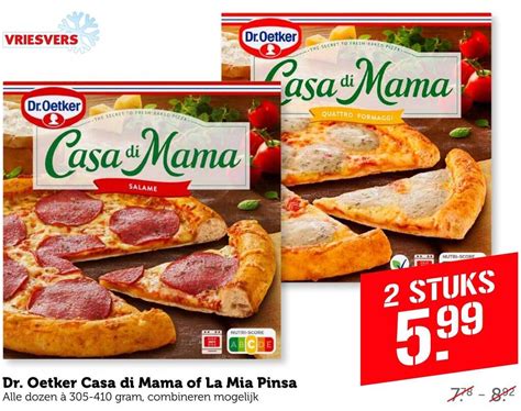 Dr Oetker Casa Di Mama Of La Mia Pinsa Aanbieding Bij Coop