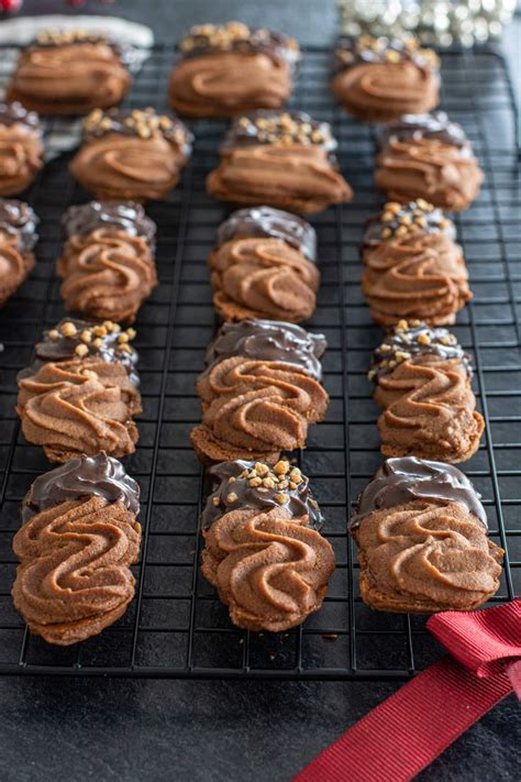 Schoko Spritzgebäck gelingsicher Baking Barbarine Weihnachten kekse