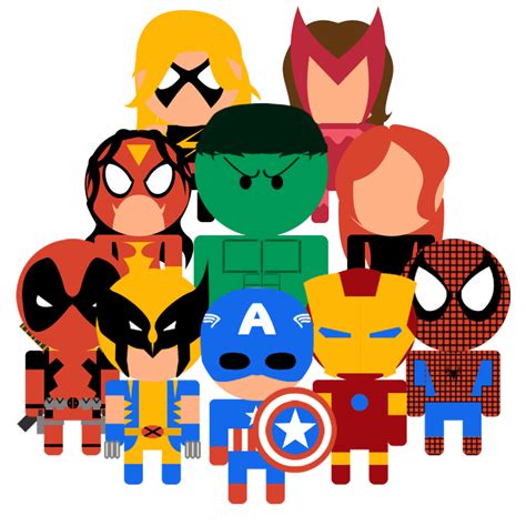 Avengers Cartoon Characters Png Adolfo Baffuto