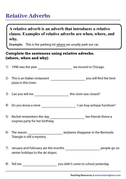 Adverbs Of Place Worksheet Adverbs Of Manner Place And Time Worksheet