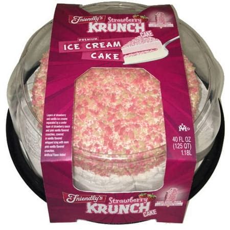 Friendly's Strawberry Krunch Ice Cream Cake, 40oz - Walmart.com