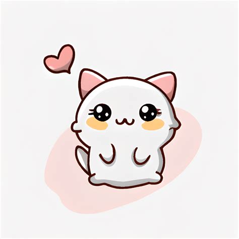 Cute Cat Kawaii Chibi Graphic · Creative Fabrica