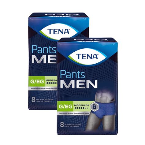 Kit de Roupa Íntima Descartável Tena Pants Men Tamanho g xg 16 Unidades