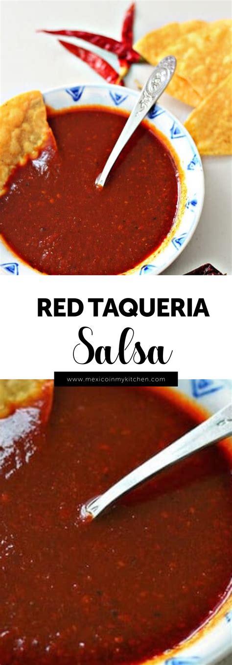 Red Taquería Style Salsa Recipe Mexican Food Recipes Mexican Food