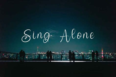 Sing Alone Font - Dfonts